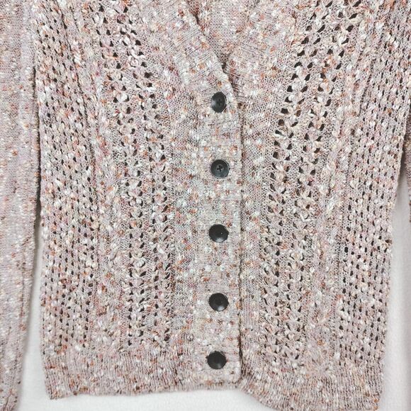 Rag & Bone Cardigan Sweater Women Size Medium Beige Button Up Chunky Loose Knit - Picture 7 of 16